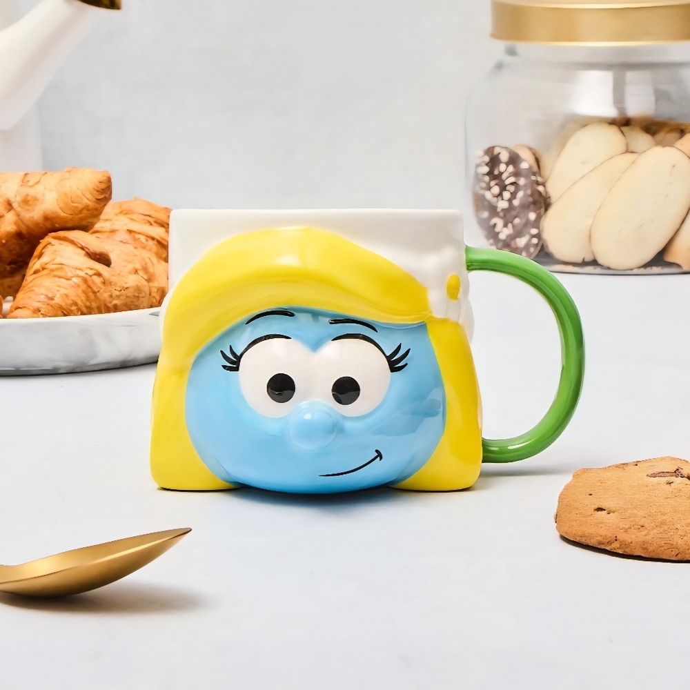 The Smurfs Smurfette 14.2 fl oz Ceramic Sculpted Mug